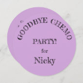 Einladung "Goodbye Chemo" (Vorne/Hinten)