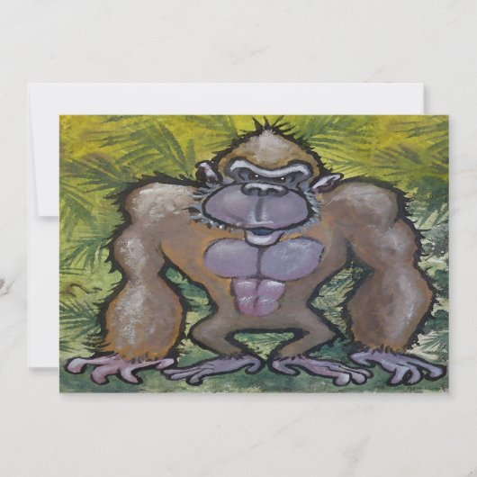 Einladung Gorilla (Vorderseite)