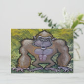 Einladung Gorilla (Stehend Vorderseite)
