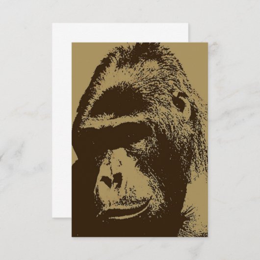 Einladung Gorilla (Vorne/Hinten)