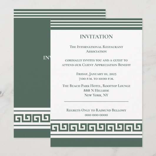 Einladung Griechenlands (Vorne/Hinten)