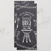 Einladung Grill Garten Party Tafel GRILLEN (Vorne/Hinten)