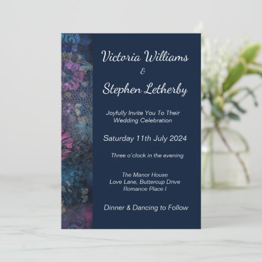 Einladung, Größe: 12,7 cm x 17,8 cm, Papier: Einladung (Stehend Vorderseite)