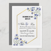 Einladung, Größe: 12,7 cm x 17,8 cm, Papier: M Einladung (Vorne/Hinten)