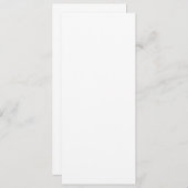 Einladung, Größe: 4" x 9,25", Papier: Semi-Glo Einladung (Vorne/Hinten)