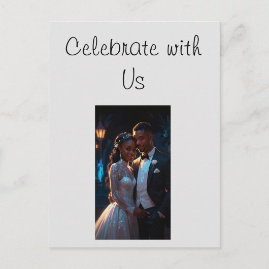 Einladung, Größe: 5" x 7" Hochzeitscouch Postkarte (Vorderseite)