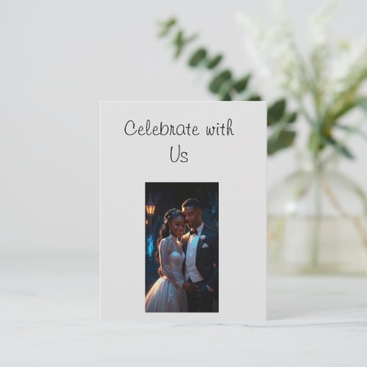 Einladung, Größe: 5" x 7" Hochzeitscouch Postkarte (Stehend Vorderseite)