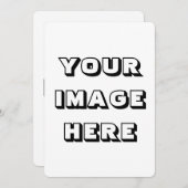 Einladung, Größe: 5" x 7", Ihr Bild hier Einladung (Vorne/Hinten)