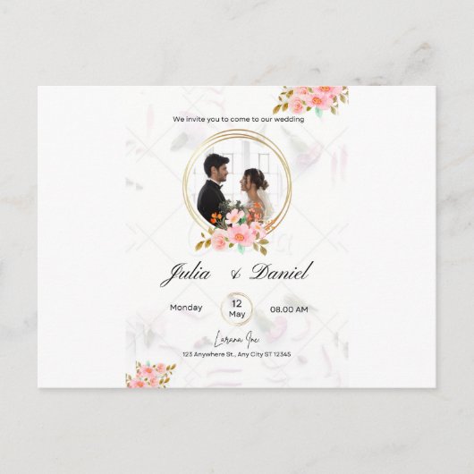 Einladung, Größe: 5" x 7", Papier: Matte, Ankündigungspostkarte (Vorderseite)