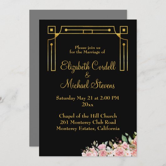 Einladung, Größe: 5" x 7", Papier: Matte, Enve Einladung (Vorne/Hinten)