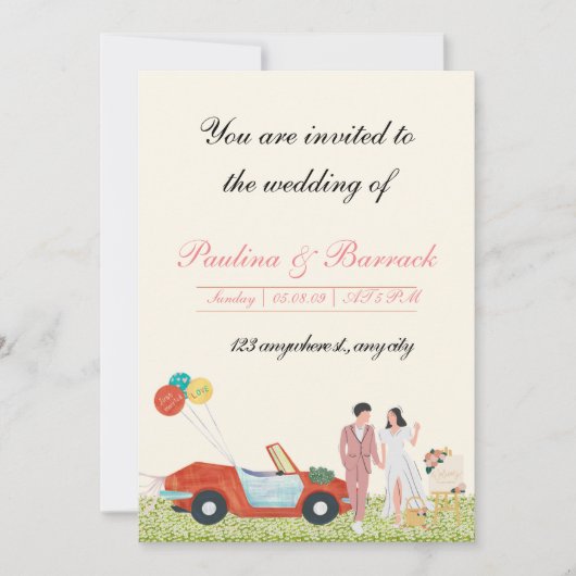 Einladung, Größe: 5" x 7", Papier: Matte, Enve Einladung (Vorderseite)