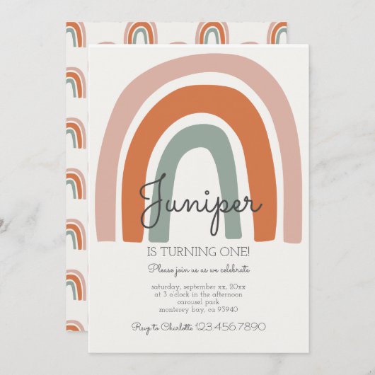 Einladung, Größe: 5" x 7", Papier: Matte, Enve Einladung (Vorne/Hinten)