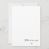 Einladung, Größe: 5" x 7", Papier: Matte, Enve Einladung (Rückseite)