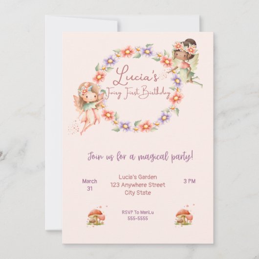 Einladung, Größe: 5" x 7", Papier: Unterschrift Einladung (Vorderseite)