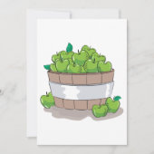 Einladung grüner Äpfel (Vorderseite)