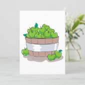 Einladung grüner Äpfel