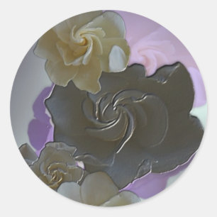 Einladung / Grußkartenaufkleber Runder Aufkleber