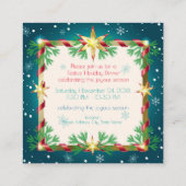 Einladung Hallo Winter! Weihnachten und Neues Jahr (Rückseite)