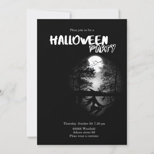 Einladung Halloween (Vorderseite)