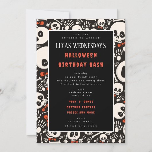 Einladung Halloween (Vorderseite)