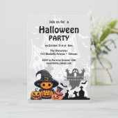 Einladung : HALLOWEEN-Haus #1 (Stehend Vorderseite)