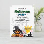Einladung : HALLOWEEN Haus #3 (Stehend Vorderseite)