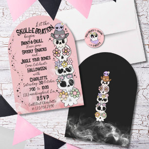 Einladung Halloween-Party „Skull-ebration“