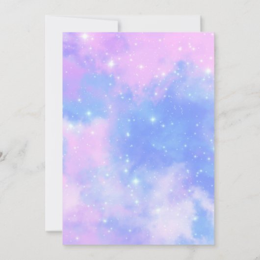 Einladung Halloween Unicorn (Rückseite)