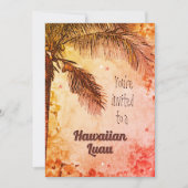 Einladung Hawaiian Luau (Vorderseite)