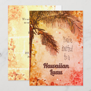 Einladung Hawaiian Luau