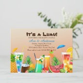 Einladung Hawaiian Luau (Stehend Vorderseite)