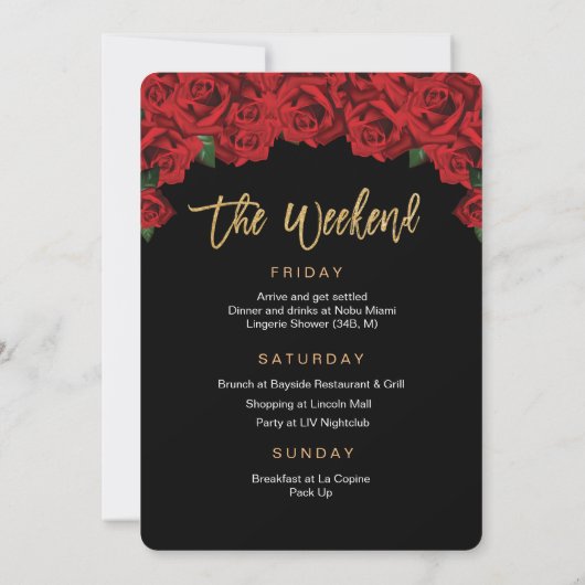 Einladung Hen Weekend (Rückseite)