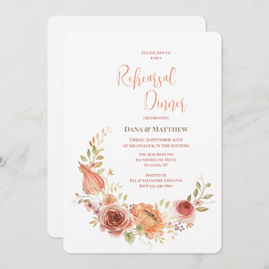 Einladung Herbst Crescent (Vorne/Hinten)