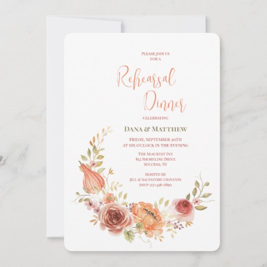 Einladung Herbst Crescent (Vorderseite)