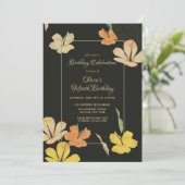 Einladung Hibiskus für Nacht (Stehend Vorderseite)