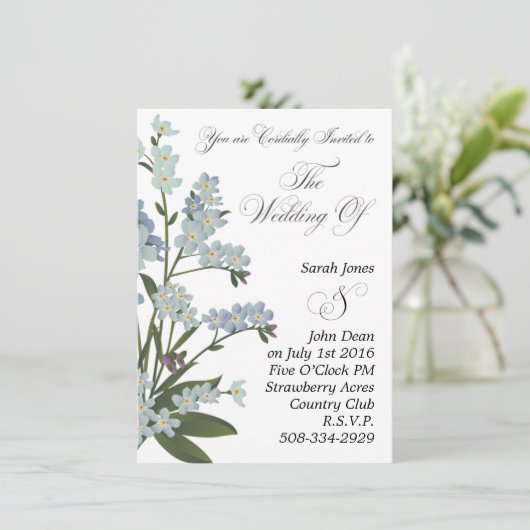 Einladung Hochzeit (Stehend Vorderseite)