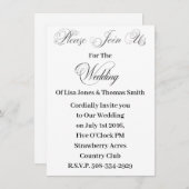 Einladung Hochzeit (Vorne/Hinten)