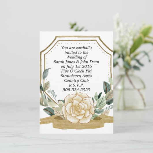 Einladung Hochzeit (Stehend Vorderseite)