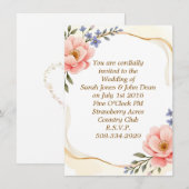 Einladung Hochzeit (Vorne/Hinten)