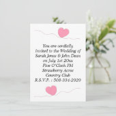 Einladung Hochzeit (Stehend Vorderseite)