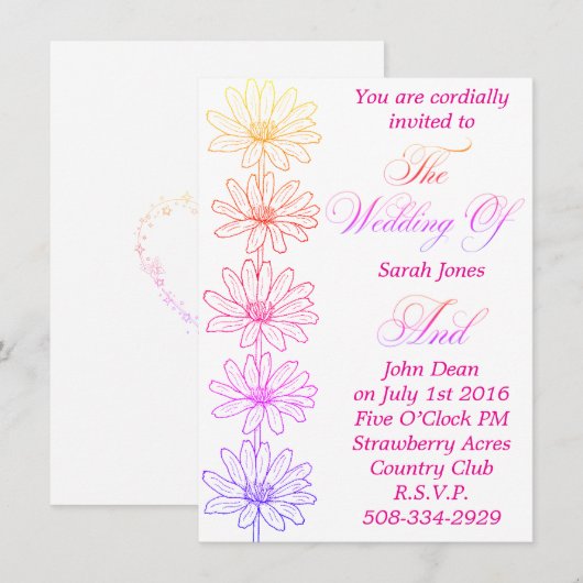 Einladung Hochzeit (Vorne/Hinten)