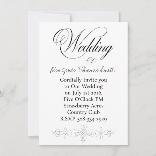 Einladung Hochzeit (Vorderseite)