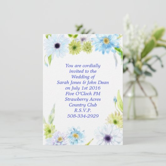 Einladung Hochzeit (Stehend Vorderseite)