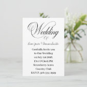Einladung Hochzeit (Stehend Vorderseite)
