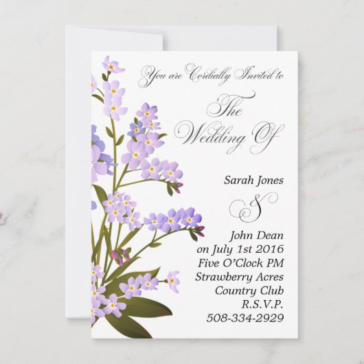 Einladung Hochzeit (Vorderseite)