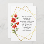 Einladung Hochzeit (Vorne/Hinten)