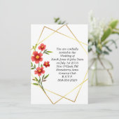 Einladung Hochzeit (Stehend Vorderseite)