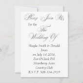 Einladung Hochzeit (Vorderseite)