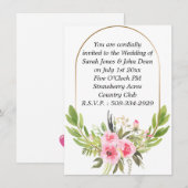 Einladung Hochzeit (Vorne/Hinten)