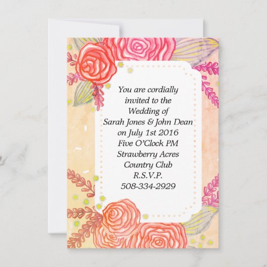 Einladung Hochzeit (Vorderseite)